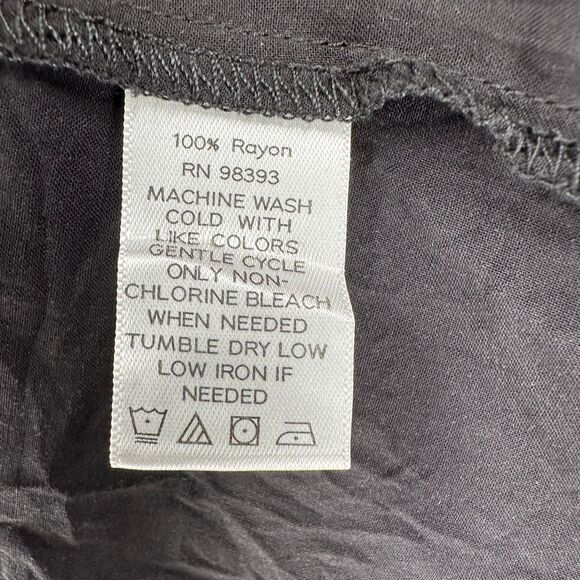 Lisa Rinna Kimono Duster Top SZ LARGE Black Lightweight Witchy WhimsyGoth‎ - Picture 4 of 8